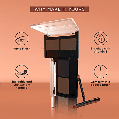 Sery Browfidence Eyebrow Duo Kit - Brow Shaping & Filling, With Vitamin E, 4 g Natural Bed-01 