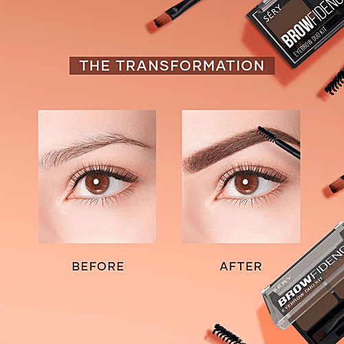 Sery Browfidence Eyebrow Duo Kit - Brow Shaping & Filling, With Vitamin E, 4 g Natural Bed-01 
