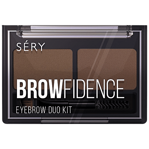 Sery Browfidence Eyebrow Duo Kit - Brow Shaping & Filling, With Vitamin E, 4 g Natural Bed-01 
