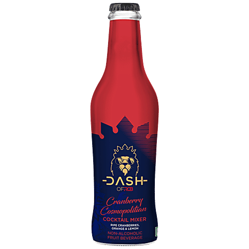 Dash of RCB Cranberry Cosmopolitan Cocktail Mixer - Non-Alcoholic Fruit Beverage, 250 ml Bottle 
