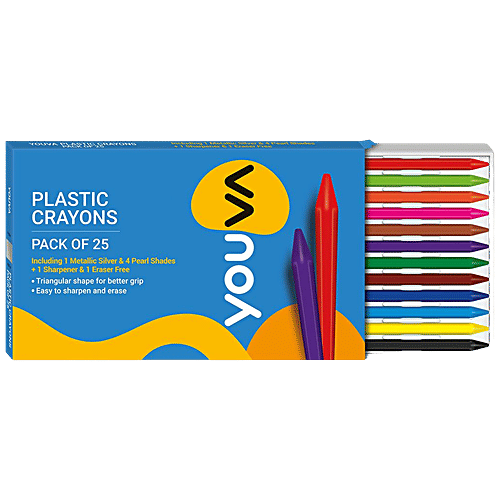Buy Navneet Youva Plastic Crayons Safe For Children Online at Best