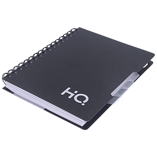 Buy Navneet HQ Five Subject Notebook Wiro Bound, Single Line, A4 Size