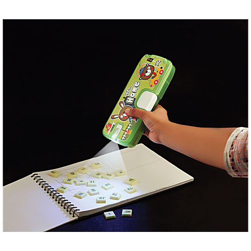 Pratap Pencil Box - Big, With Light, Go home, Spacious, Green, 1 pc