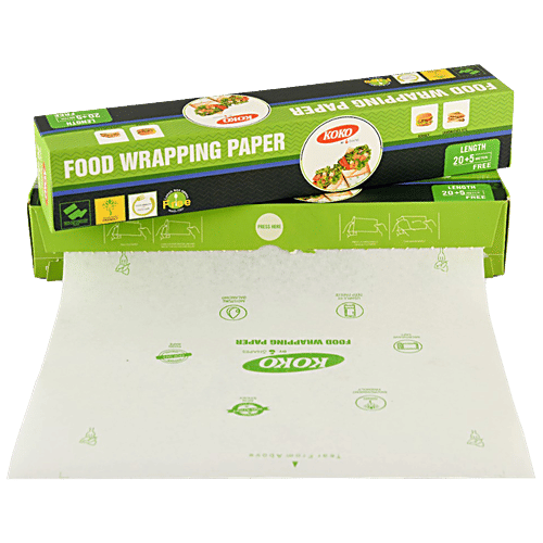 Buy Koko Multipurpose Food Wrapping Paper 20 M, Non Greasy, Balance Moisture Online at Best