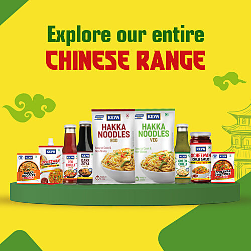 Keya Hakka Noodle Veg - Refined Wheat Flour, Easy To Cook & Non Sticky, Veg, 150 g Pouch 