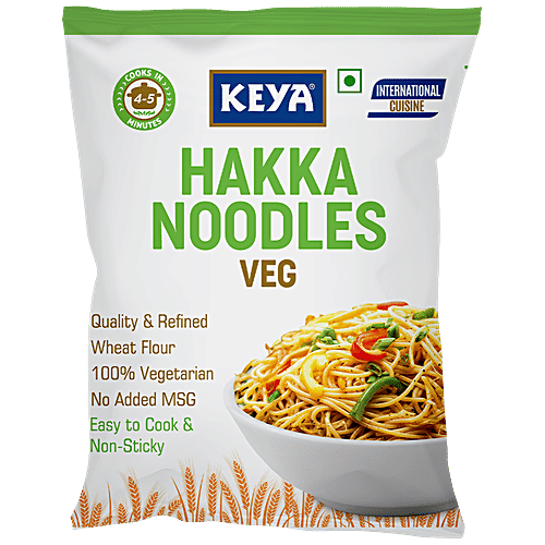 Buy Keya Hakka Noodle Veg Refined Wheat Flour, Easy To Cook & Non