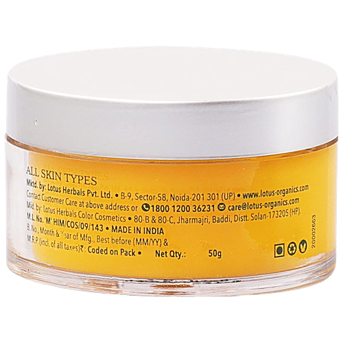 Lotus Organics+ Precious Brightening Cleansing Balm - White Peony, Removes Impurities & Dirt, 50 g  