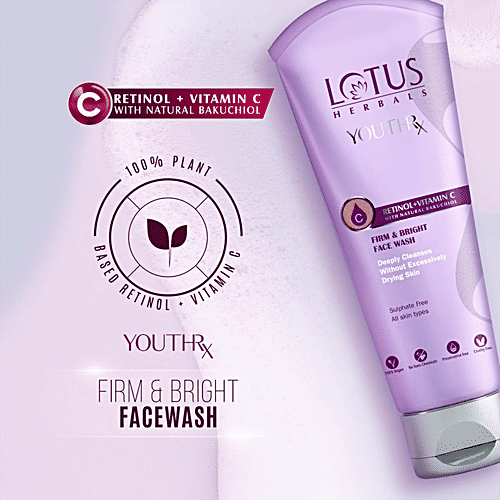 Buy Lotus Herbals YouthRx Firm & Bright Face Wash Retinol & Vitamin C