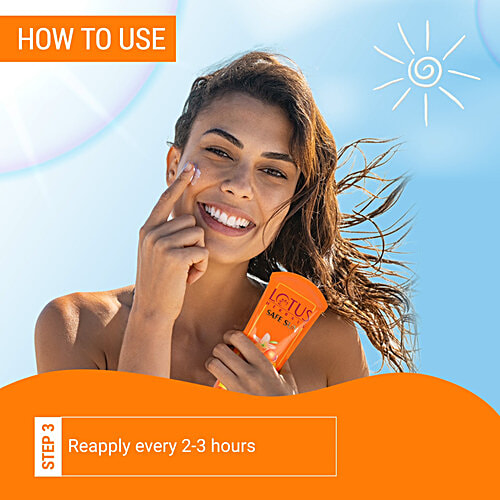 Lotus Herbals Safe Sun UV Screen Matte Gel - SPF 50, PA+++, Ultra Soothing, Oil-Control, Normal To Oily Skin, 30 g  