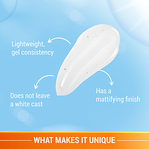 Lotus Herbals Safe Sun UV Screen Matte Gel - SPF 50, PA+++, Ultra Soothing, Oil-Control, Normal To Oily Skin, 30 g  