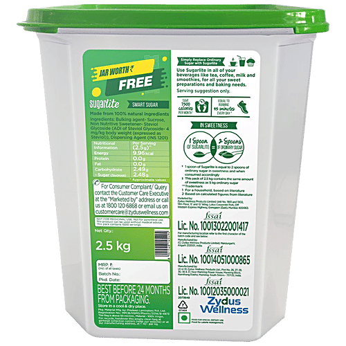 Buy Sugarlite Blened Sugar With Stevia 50 Less Calories Online at