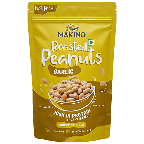 Buy Makino Roasted Peanuts Garlic, High In Protein, Source Of Fiber