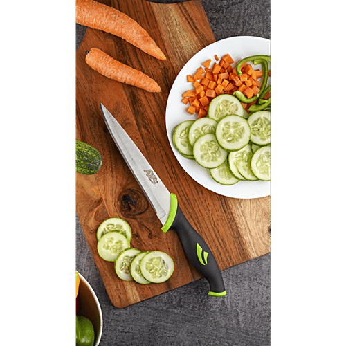 Anjali Olive Universal Knife - OKC06, 270 mm, Green & Black, Durable, Long-lasted & Rustproof, 1 pc  