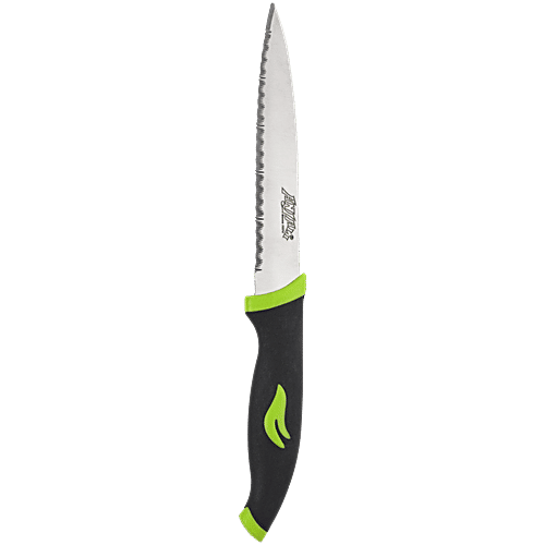 Anjali Utility Laser Knife - OKC04, 235mm, Green & Black, Durable, Long-Lasting, Rustproof, Olive, 1 pc  