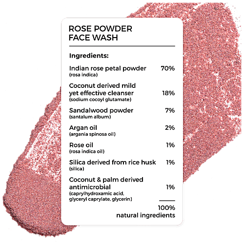 Buy Brillare Face Wash Rose Powder, For Well Hydrated, Younger