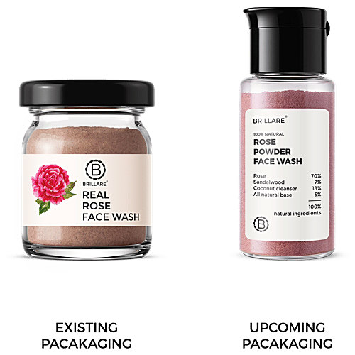 Buy Brillare Face Wash Rose Powder, For Well Hydrated, Younger