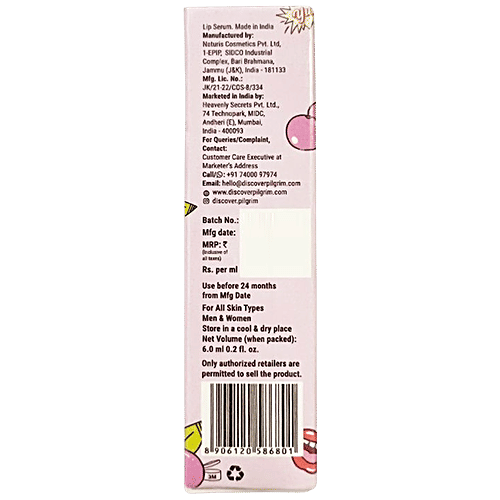 Buy PILGRIM Squalane Blueberry Lip Serum Hydrating, For Visibly Plump