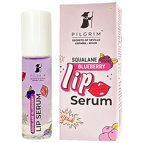Buy PILGRIM Squalane Blueberry Lip Serum Hydrating, For Visibly Plump