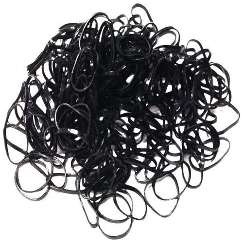 Buy CS BEAUTY Hair Tie/Ponytail Rubber Band - Black, Stretchy, Small ...