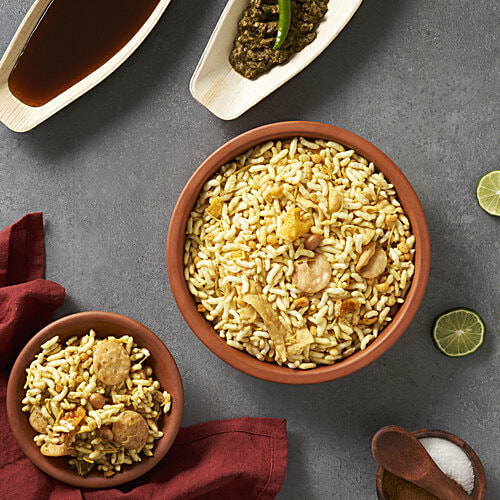 Tasties Origins Bhel Puri Mixture - With Imli & Green Chutney, Namkeen, 300 g Pouch