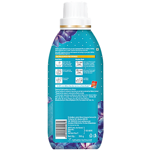 Revive Liquid Stiffener - Floral Fresh, Longlasting Fragrance, 395 g  Crisp Finish
 Floral Fresh Fragrance
 Wrinkle-Free