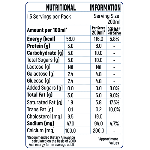 Buy Milky Mist Lactose Free Toned Milk UHT Sterilized, Easy To Digest