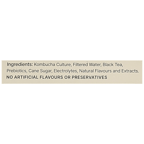 Kultur'd Kombucha Peach - Blend Of Prebiotic, Probiotics & Electrolytes, 220 ml  Refreshing Flavour
 Probiotic-Rich