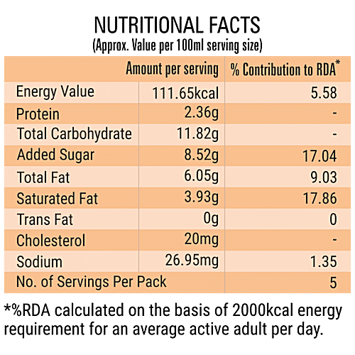 Red Cow Dairy Real Mango Ice Cream, 500 ml Tub Real Mango Flavour
 Rich & Creamy Texture