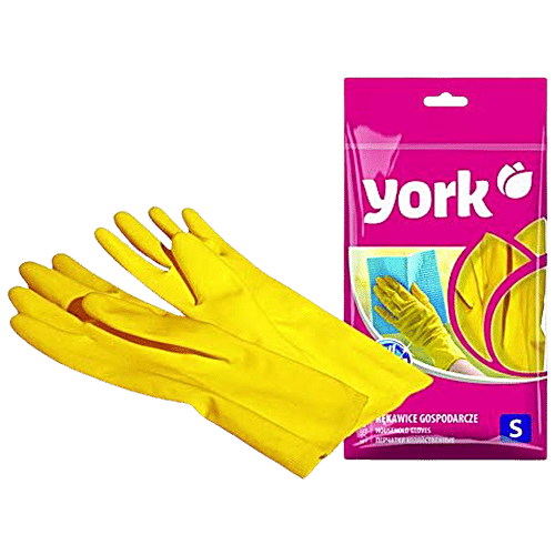 Buy YORK Latex Rubber Gloves Medium, 92020, Reusable, Highly