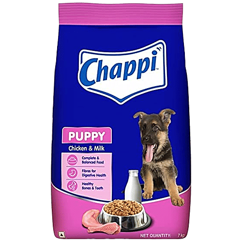 Chappi Dry Dog Food, Chicken & Milk - For Puppy, 2 To 12 Months, 7 kg Great Nutrition
Good Value