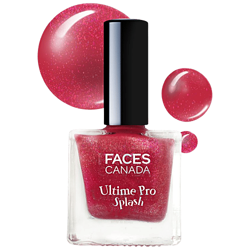 Faces Canada Ultime Pro Splash Nail Enamel - Long Lasting Shine, 8 ml Decked Up A08 