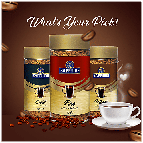 Buy Sapphire Fine Instant Coffee 100 Arabica, Columbian Beans Online