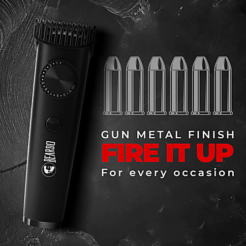 Beardo Don Trimmer For Men - 1.5 Hour Runtime, 2 Hour Quick Charge, 20 Length Settings, 0-10 mm, Black, 1 pc  