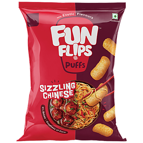 Fun Flips Sizzling Chinese Puffs - Baked, 60 g  