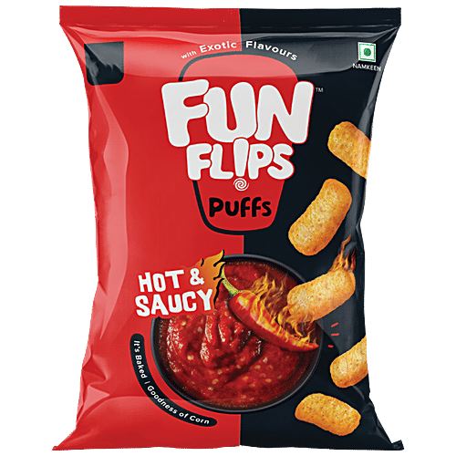 Fun Flips Hot & Saucy Puffs - Baked, 85 g