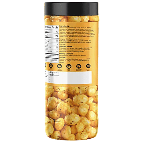 JK Chaskaah Makhana - Cheddar Cheese, Dry Roasted, Zero Cholesterol, 70 g  