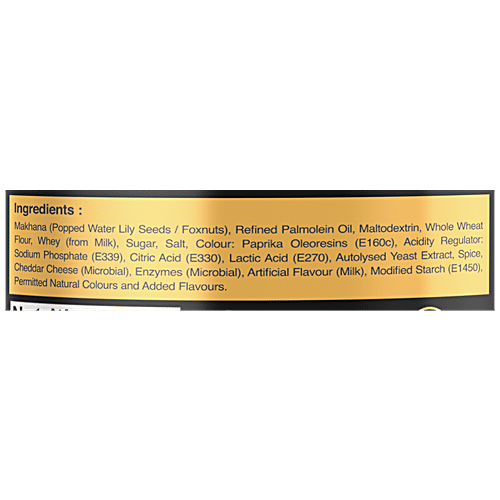 Buy JK CHASKAAH Makhana Cheddar Cheese, Dry Roasted, Zero Cholesterol