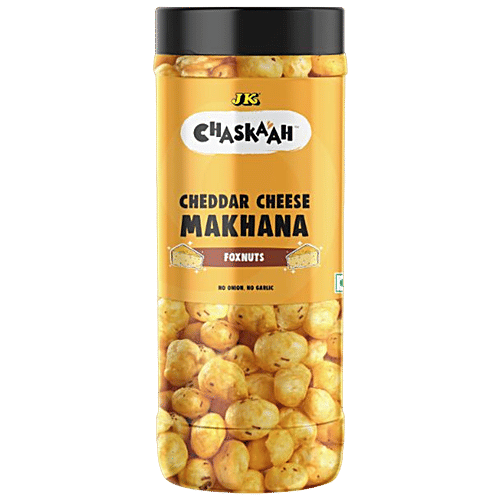 JK Chaskaah Makhana - Cheddar Cheese, Dry Roasted, Zero Cholesterol, 70 g  