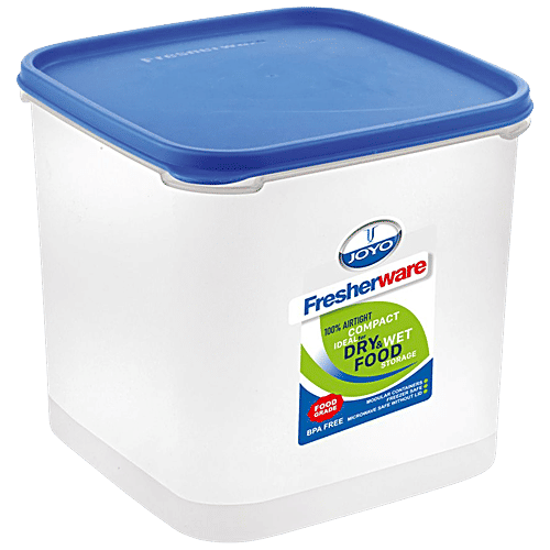 Buy JOYO Fresherware Container Plastic, Shrink Wrap, Air Tight, Blue
