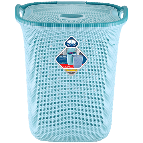Joyo Honeycomb Laundry Basket - Plastic, High Quality, Sturdy, Assorted Colours, 54 L  Perfect Laundry Storage Solution
 Durable & Sturdy Design