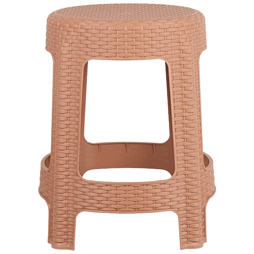 Joyo Cane High Stool - Plastic, Brown, 1 pc