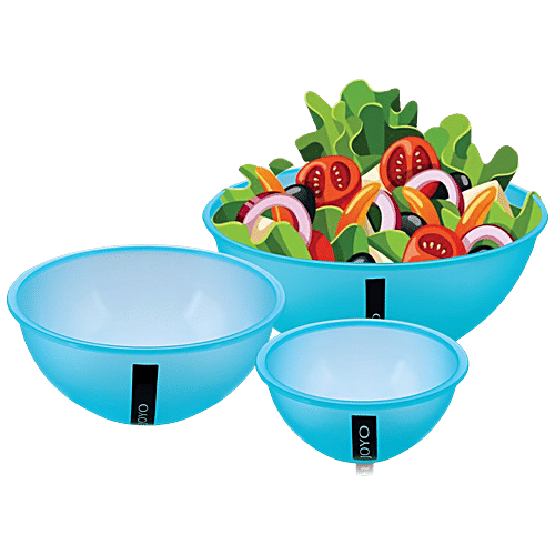 Buy JOYO Multi Mix Bowl Plastic, Microwave Safe, Highly Durable, Blue Online at Best Price of