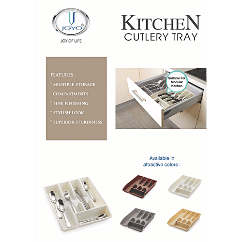 Buy JOYO Kitchen Cutlery Tray Plastic, High Quality, Multiple Storage