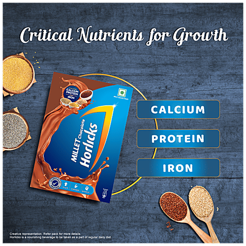 Buy Horlicks Millet Chocolate Rich In Calcium, Protein & Iron Online