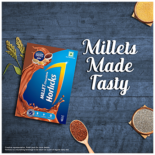 Buy Horlicks Millet Chocolate Rich In Calcium, Protein & Iron Online