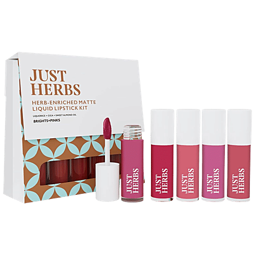Buy Just Herbs HerbEnriched Matte Liquid Lipstick Kit LongLasting