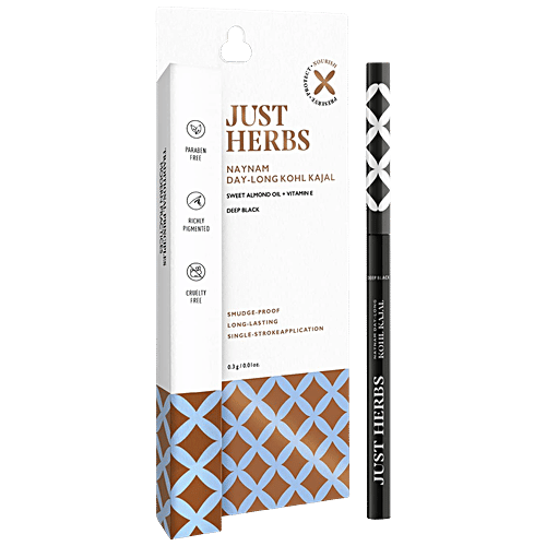 Buy Just Herbs Naynam DayLong Kohl Kajal With Sweet Almond Oil