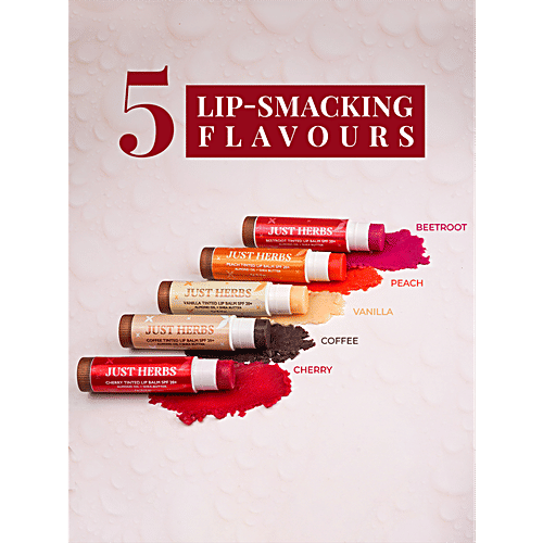 Buy Just Herbs Tinted Lip Balm With SPF 20+, Almond Oil, Shea Butter