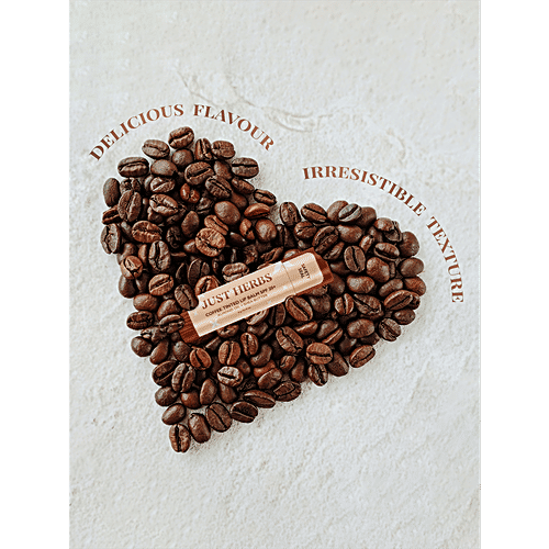 Just Herbs Tinted Lip Balm - With SPF 20+, Almond Oil, Shea Butter, 4 g Coffee 