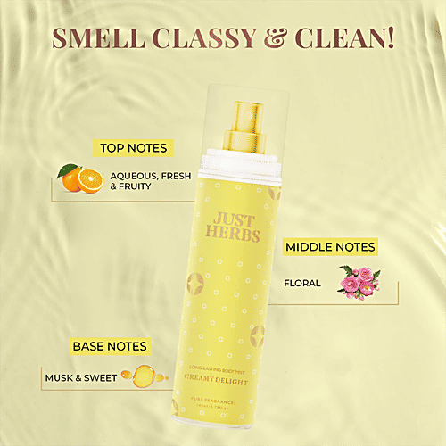 Buy Just Herbs Creamy Delight Long Lasting Body Mist Online at Best